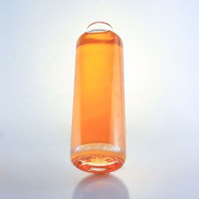オーダーメイドのロゴとコルクと 750ml ユニークな丸い石灰石ガラスボトル