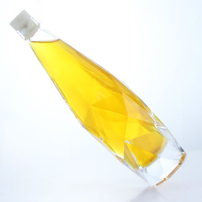 クリアまたはカスタマイズされたユニークな 750ml ウイスキー・ウォッカ・スピリット・グラスボトル