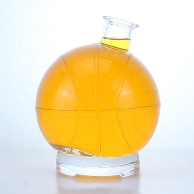 350ml 500ml ウィスキー・ラム・ジン・ブランデー用の人気のある形状の透明な酒ガラスボトル