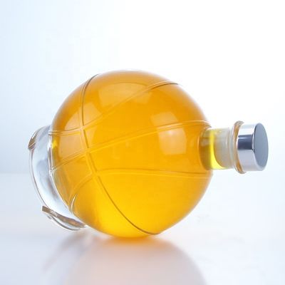 350ml 500ml ウィスキー・ラム・ジン・ブランデー用の人気のある形状の透明な酒ガラスボトル