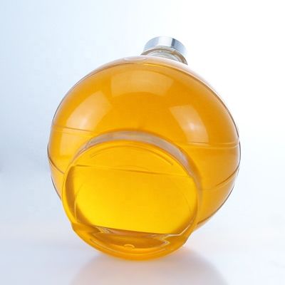 350ml 500ml ウィスキー・ラム・ジン・ブランデー用の人気のある形状の透明な酒ガラスボトル