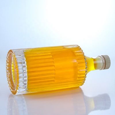 500ml 750ml 1000ml 透明な空ガラスボトル ウォッカ ジン ラム ウィスキー ブランデー