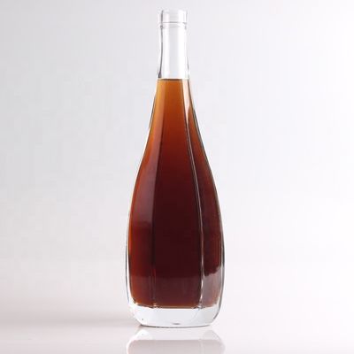 透明 750ml フリントグラス 空き酒 ラム ジン スピリッツ ウォッカ テキラ ボトル コルク