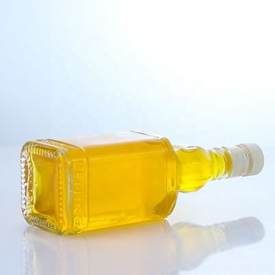 350ml 500ml スクリューキャップ フリント ガラス 透明 ボトル ウイスキー ウォッカ シャンパン テキラ ジン ラム