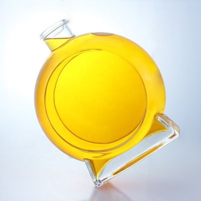 厚底コルク密封型 ジン・ウイスキー・ラム・テキラ・ブランデー用の空のガラスボトル