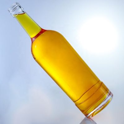 グラス コラー 丸い形 空のガラスボトル 750ml ティーキラ ブランデー ラム ジン ウィスキー