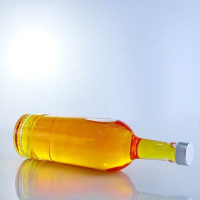 グラス コラー 丸い形 空のガラスボトル 750ml ティーキラ ブランデー ラム ジン ウィスキー