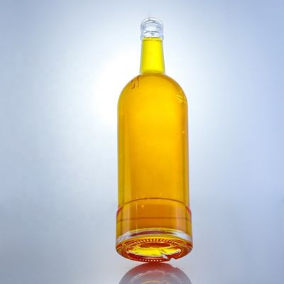 グラス コラー 丸い形 空のガラスボトル 750ml ティーキラ ブランデー ラム ジン ウィスキー