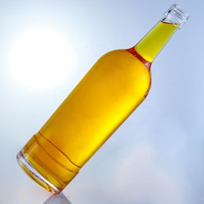 グラス コラー 丸い形 空のガラスボトル 750ml ティーキラ ブランデー ラム ジン ウィスキー