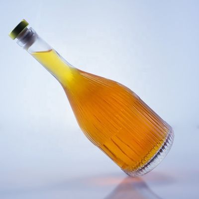 500ml 750ml 1000ml でウォッカ ジン ラム ウィスキー ブランデー 透明 空ガラス ボトル