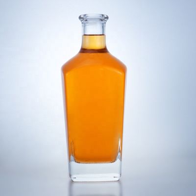 ホットスタンピング 表面処理 透明またはカスタマイズされた色 750ml ラム ウォッカ 酒 グラスボトル