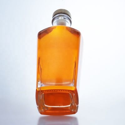 ホットスタンピング 表面処理 透明またはカスタマイズされた色 750ml ラム ウォッカ 酒 グラスボトル