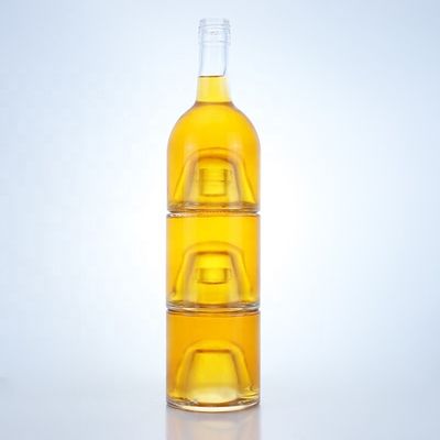 500ml 750ml 1000ml 華麗な フリント ガラス スピリット ボトル ウイスキー ウォッカ シャンパン テキラ