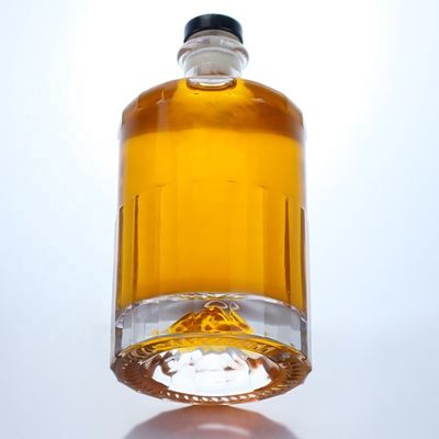 500ml 700ml 750ml フリント ガラス スピリット ジン ウィスキー ウォッカ ブランデー 酒瓶 コルク