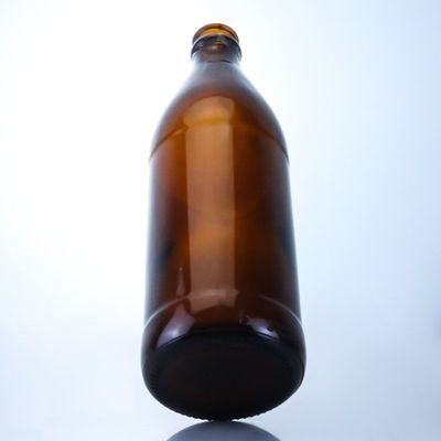 クラウンキャップのビールの空のガラスボトル 700ml 750ml クリエイティブな小さなアンバーボトル