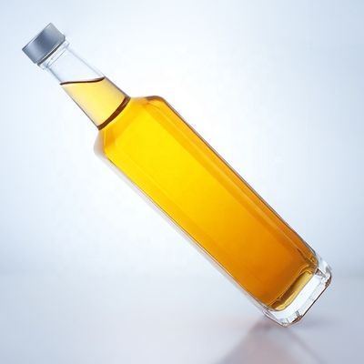 500ml 750ml スクエア ウイスキー ウォッカ ボトル スクロール トップ ティーキラ ガラス リコール ボトル