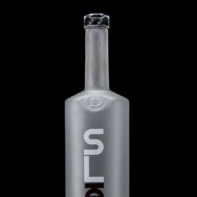 コークシールタイプ 750ml 1000ml フロストデカル クリア フリントガラスボトル ジン・ラム シャンパン・テキラ ウイスキー オーダーメイド ロゴ