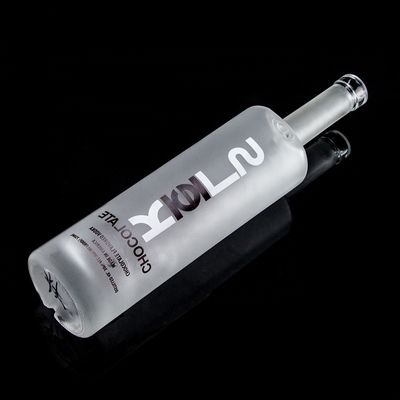 コークシールタイプ 750ml 1000ml フロストデカル クリア フリントガラスボトル ジン・ラム シャンパン・テキラ ウイスキー オーダーメイド ロゴ