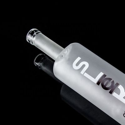 コークシールタイプ 750ml 1000ml フロストデカル クリア フリントガラスボトル ジン・ラム シャンパン・テキラ ウイスキー オーダーメイド ロゴ