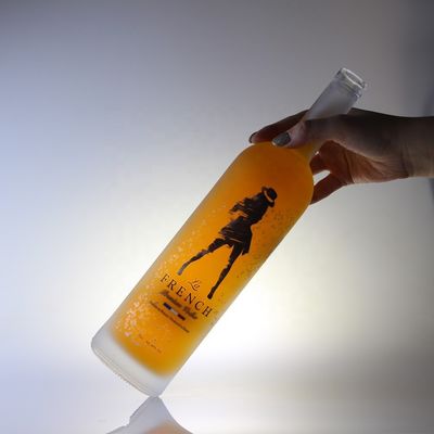 卸売 750ml 1000ml ビール ウォッカ ウィスキー 酒類のための冷凍デカル ガラスボトル