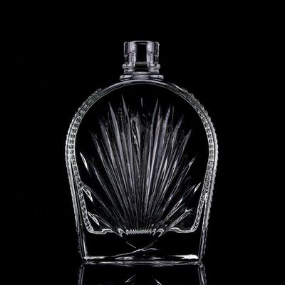 1000ml フリントガラス 透明 空のウォッカ ウイスキー ガラスボトル あなたの要求のために