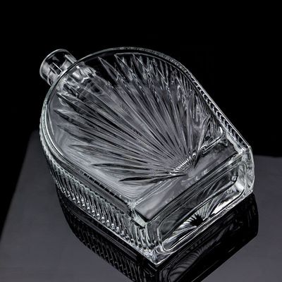 1000ml フリントガラス 透明 空のウォッカ ウイスキー ガラスボトル あなたの要求のために
