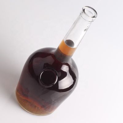 ウォッカ ジン ラム シャンパン 用の オーダーメイド 長頸 厚底 石灰製 ガラス ボトル