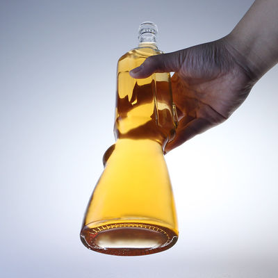 500ml ウイスキー ガラス ボトル 銃 形 オープン 模様 700ml ウォッカ ボトル 飲料産業用