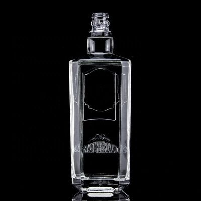 750ml 75cl スーパー フリント 立方 凸?? グラス ボトル スクリュー キャップ ラム ウォッカ ウィスキー