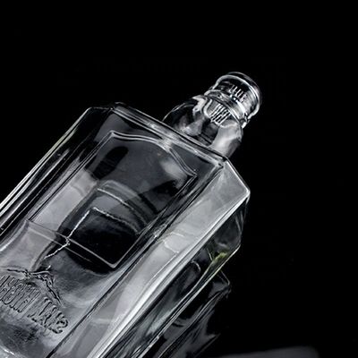 750ml 75cl スーパー フリント 立方 凸?? グラス ボトル スクリュー キャップ ラム ウォッカ ウィスキー