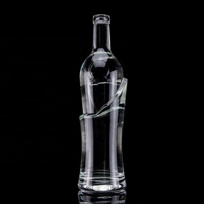 750ml スーパー・フリント 丸いガラスボトル フラッシュキャップ