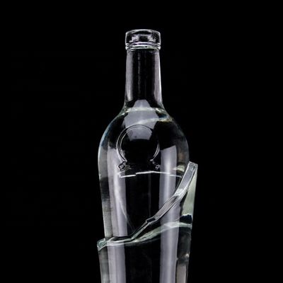 750ml スーパー・フリント 丸いガラスボトル フラッシュキャップ
