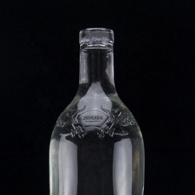 750ml スーパー フリント 丸肩 方形 ラム ウォッカ 酒 コーク付き ガラスボトル