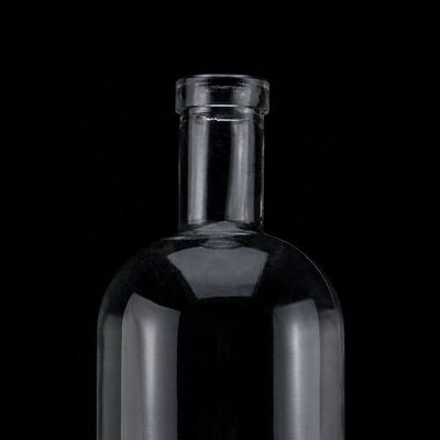 ベース素材 500ml 700ml 750ml コークシールと丸い形状のガラス酒瓶