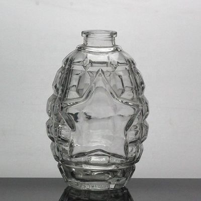 500ml 独特の爆弾形ガラスボトル カスタマイズされたアルコール包装のために