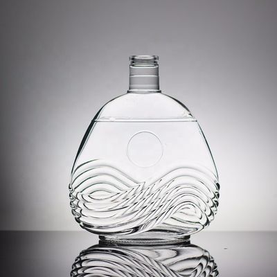 500ml 独特の爆弾形ガラスボトル カスタマイズされたアルコール包装のために