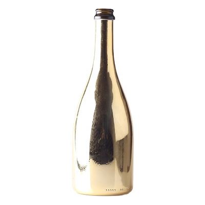 オーダーメイド ゴールド シャンパン ガラス ボトル ガラスボディ素材で作られた プラスチックキャップ