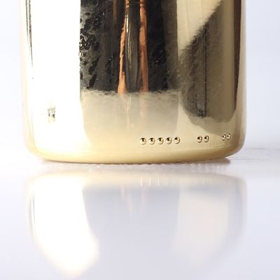 オーダーメイド ゴールド シャンパン ガラス ボトル ガラスボディ素材で作られた プラスチックキャップ