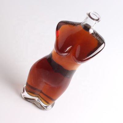 ガラスカラー 75cl レディースボディ ワイン 酒 ウォッカ グラスボトル クリエイティブデザイン