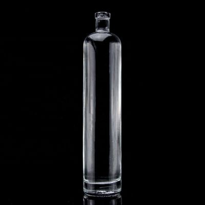 オーダーメイド 750ml 厚底直形ガラスボトル スーパーフリント・リクオール