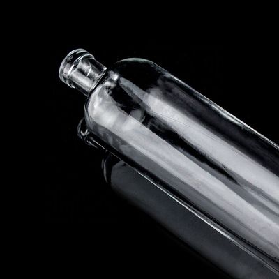 オーダーメイド 750ml 厚底直形ガラスボトル スーパーフリント・リクオール