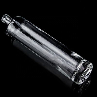 オーダーメイド 750ml 厚底直形ガラスボトル スーパーフリント・リクオール